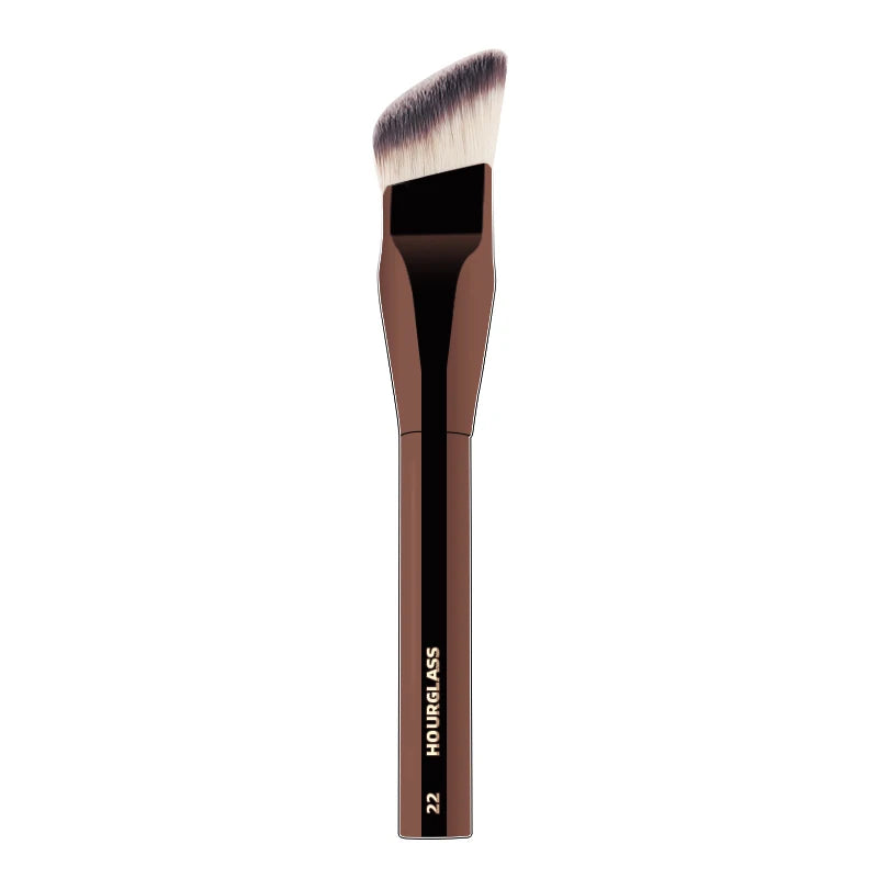 Nova Glam Essentials Angled Foundation Brush – Synthetic Bristles for Liquid & Cream Blending