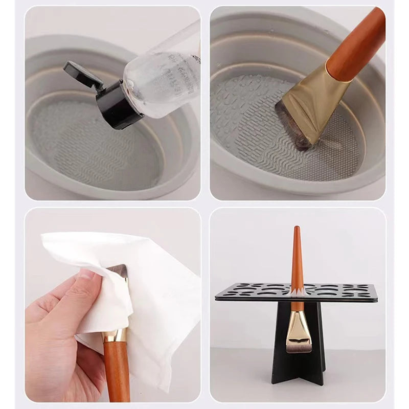 Nova Glam Essentials Ultra-Thin Contour Brush – Flat Foundation & Cream Blending Tool