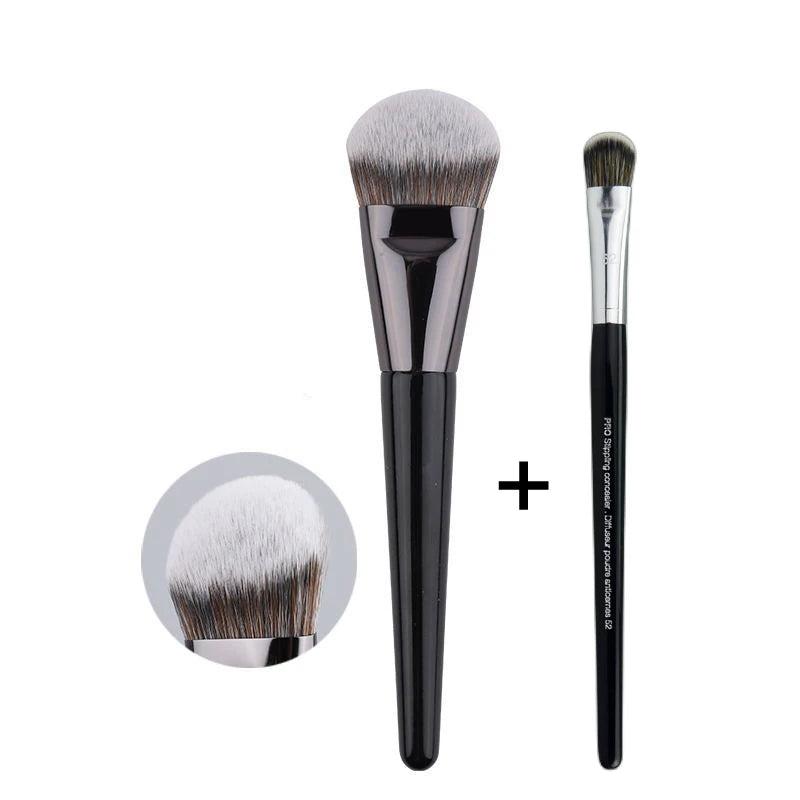 Nova Glam Essentials Broom Head Foundation Brush – Liquid & Concealer Blending Tool