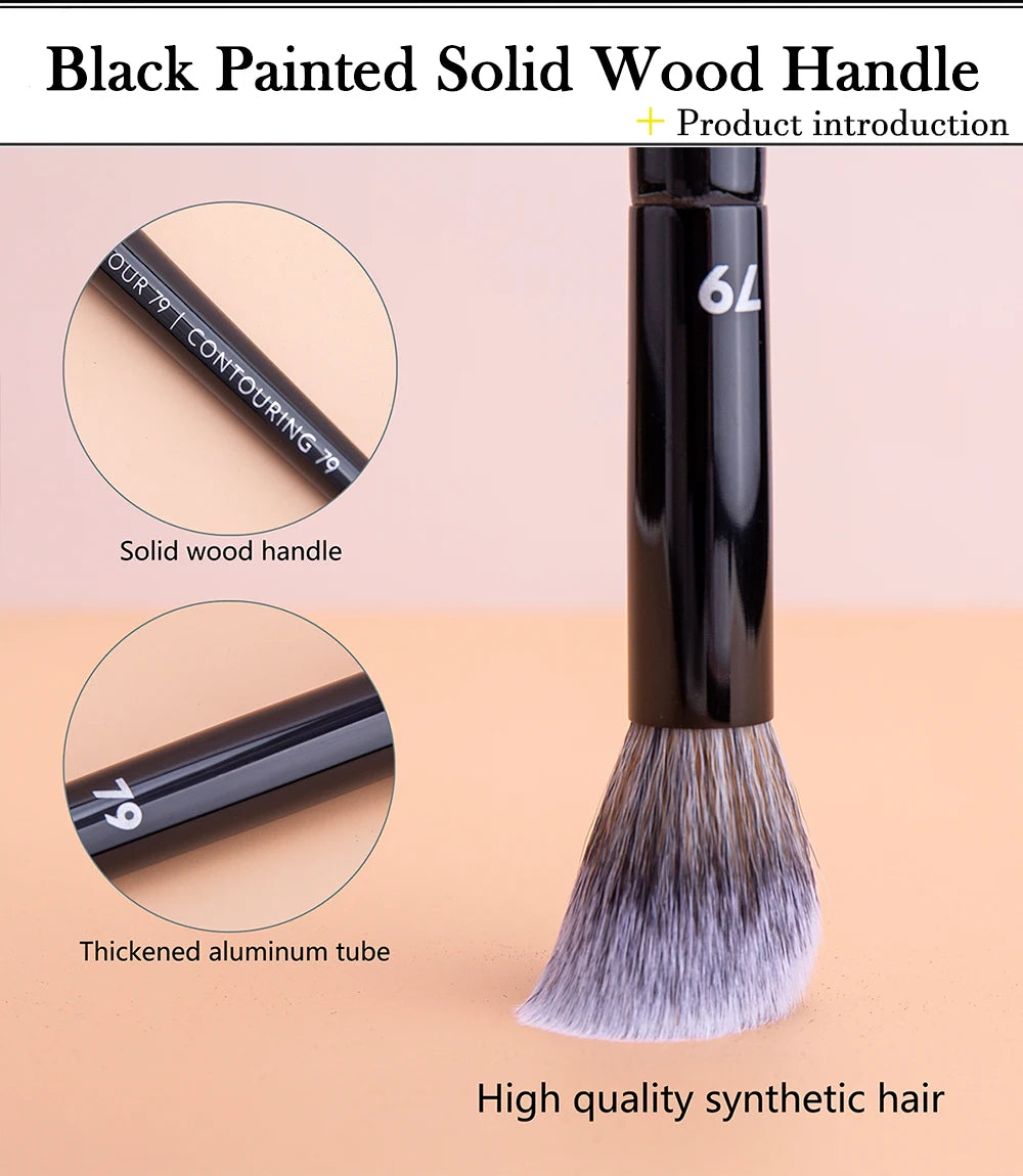 Nova Glam Essentials Tapered Contour Brush – Synthetic Bristles for Precision Sculpting