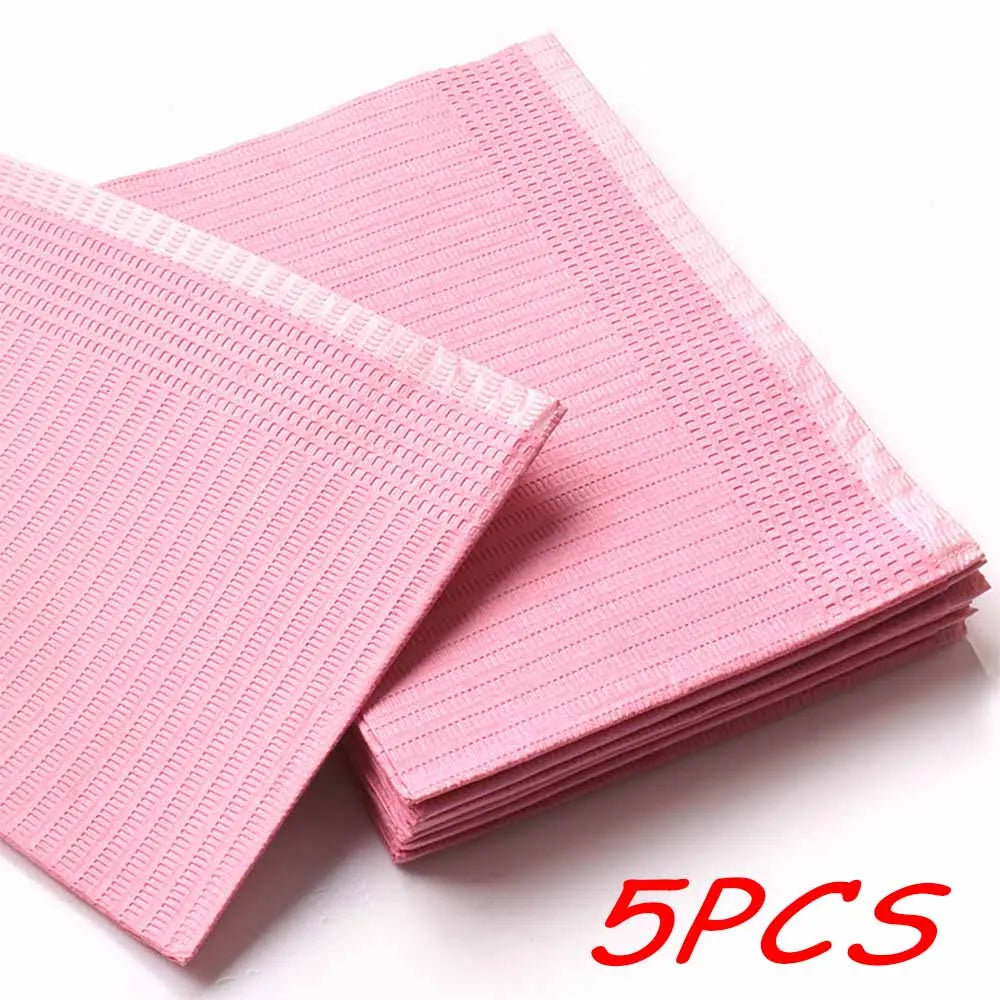 Nova Glam Essentials Disposable Nail Table Mats – 5/20-Pack Waterproof 3-Ply Manicure Paper