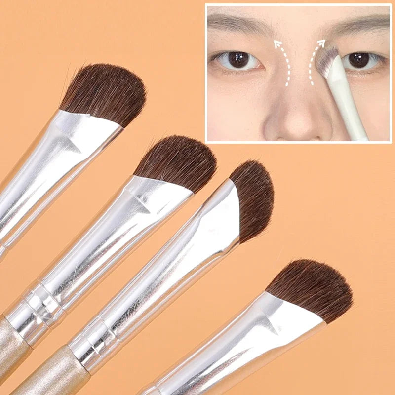 Nova Glam Essentials Flat Angled Nose Contour Brush – Sickle Curve Design for Precision Sculpting