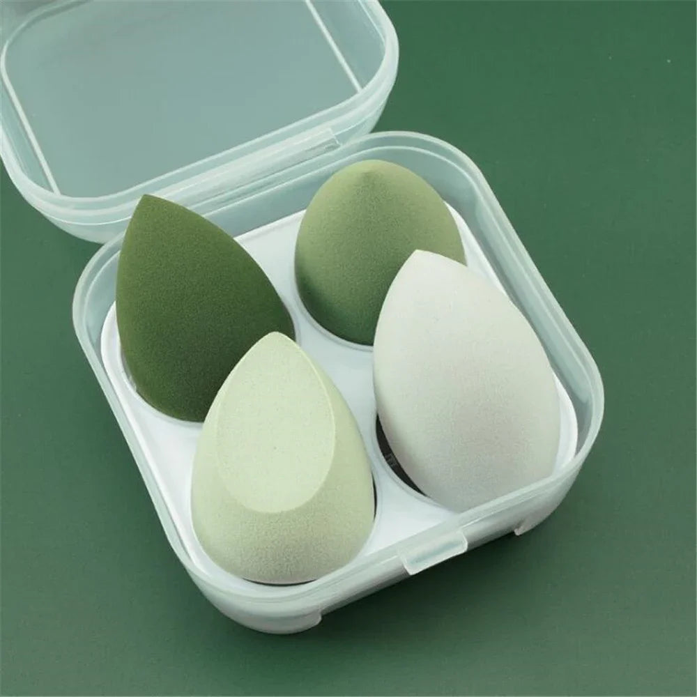 Nova Glam Essentials 8-Piece Latex Makeup Sponge Set – Purple Beauty Egg Blenders & Mini Puffs