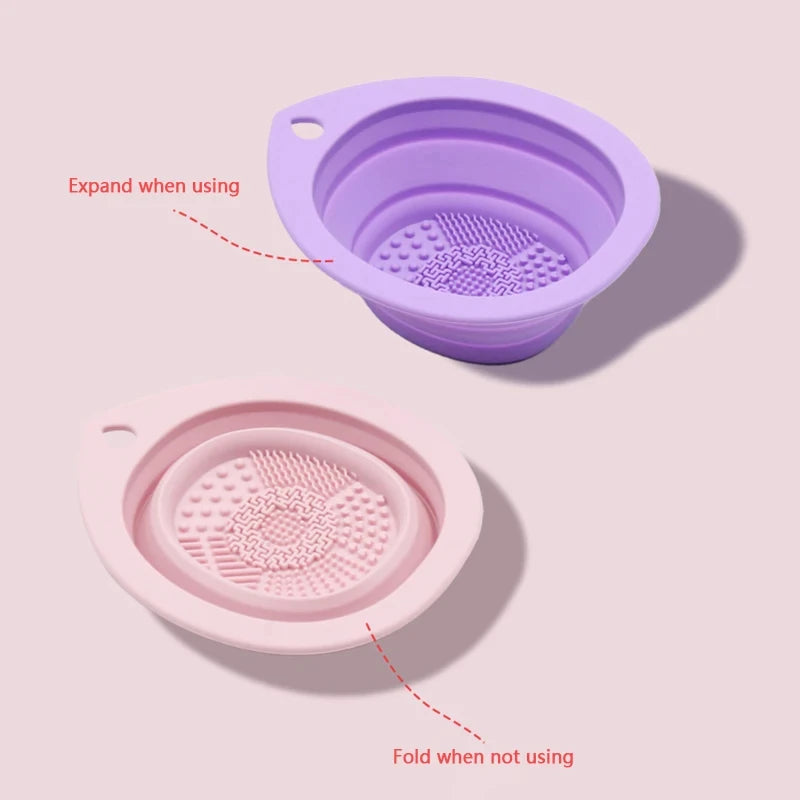 Nova Glam Essentials Foldable Silicone Cleaning Mat – Textured Surface for Brush & Sponge Cleaning