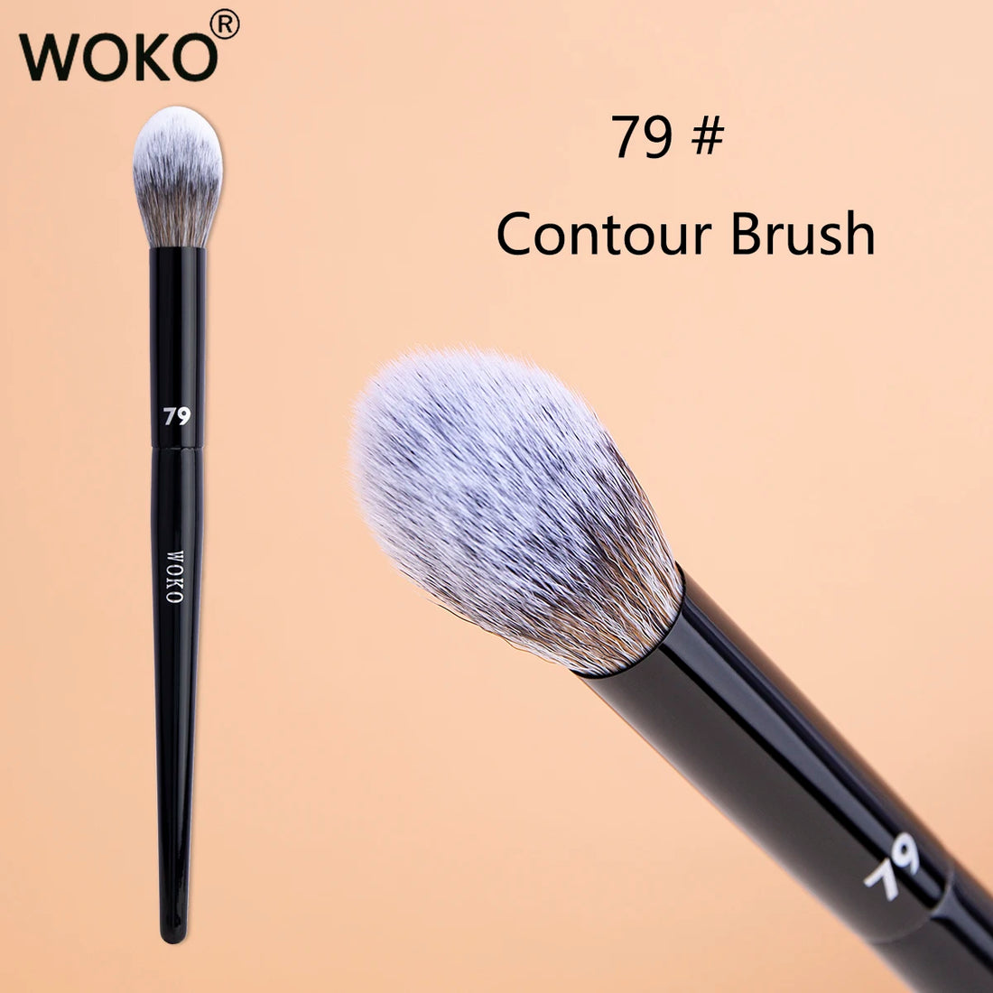 Nova Glam Essentials Tapered Contour Brush – Synthetic Bristles for Precision Sculpting