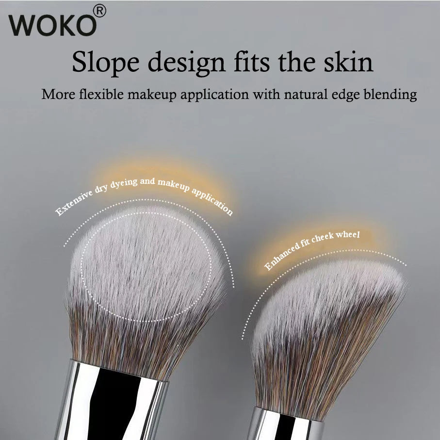 Nova Glam Essentials Cream Blush Brush – Stippling Bristles for Fingertip-Like Blending