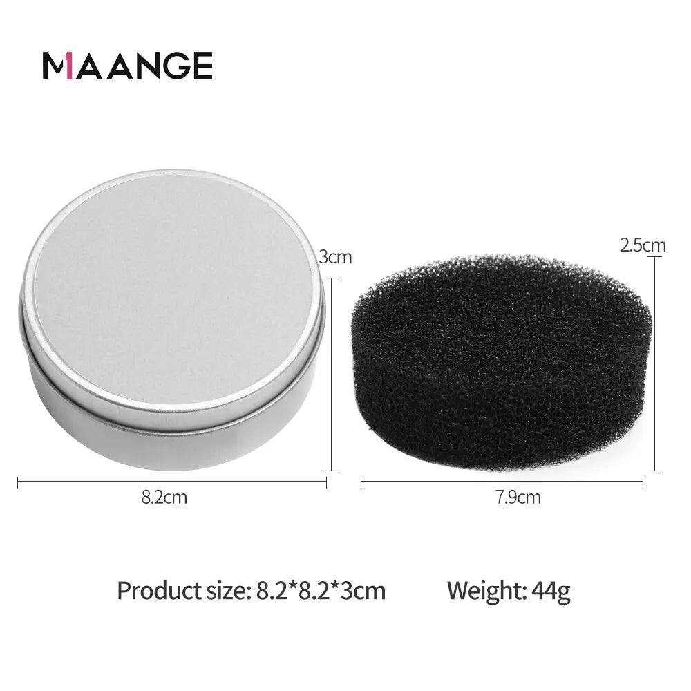Nova Glam Essentials Portable Makeup Brush Cleaner Sponge – Quick-Dry Color Removal Case for Eyeshadow & Cosmetic Brushes
