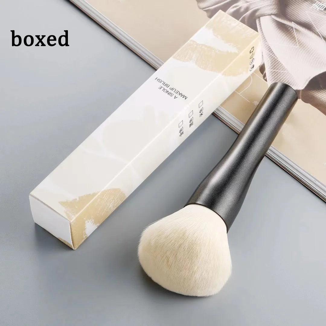 Nova Glam Essentials Professional Large Powder Brush – Soft Nylon Bristles & Lightweight Handle for Setting, Blush & Bronzer