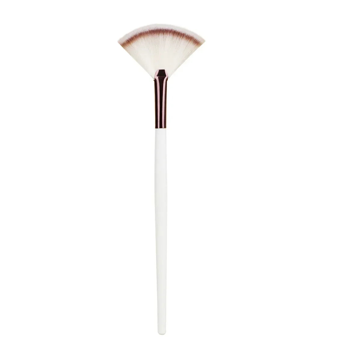 Nova Glam Essentials Fan Blush Brush – Korean-Inspired Wool Bristles for Even Application