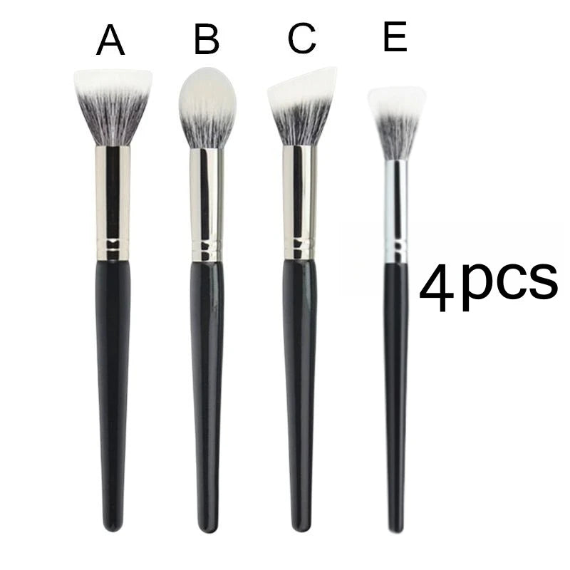 Nova Glam Essentials Dual-Fiber Stippling Brush – Goat & Synthetic Hair for Multi-Use Makeup