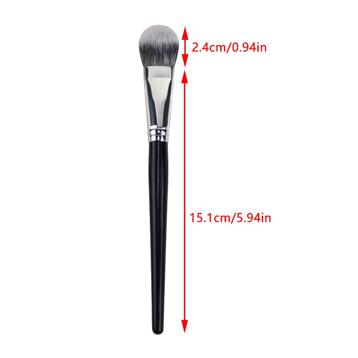 Nova Glam Essentials Dual-Ended Blush Brush - Precision Angled & Mini Powder Brush for Contour, Highlight & Blush