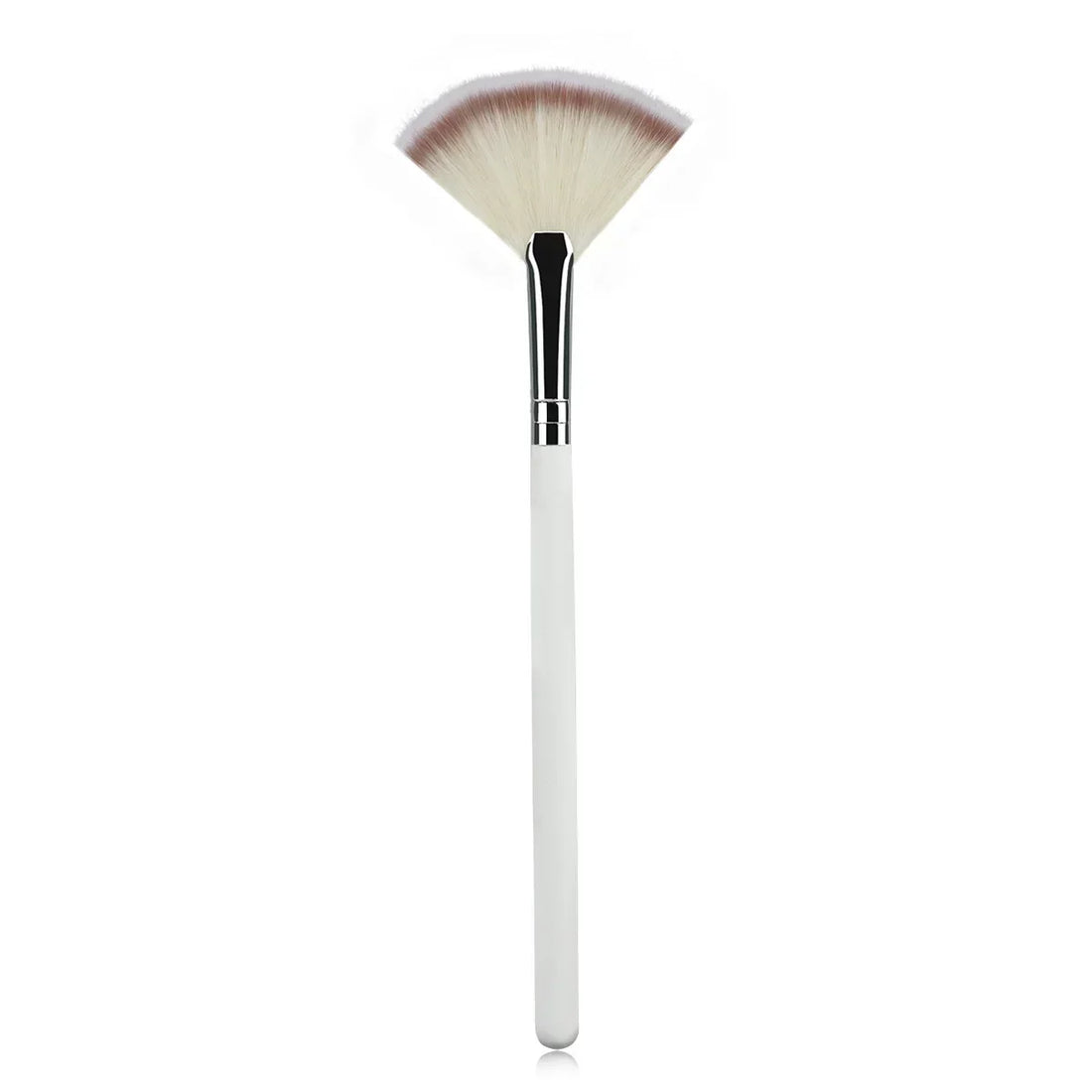 Nova Glam Essentials Fan Blush Brush – Korean-Inspired Wool Bristles for Even Application