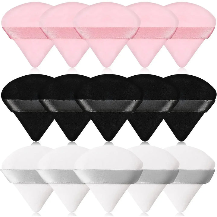 Nova Glam Essentials 15-Piece Cosmetic Puff Set – Korean Beauty Sponges & Powder Puffs