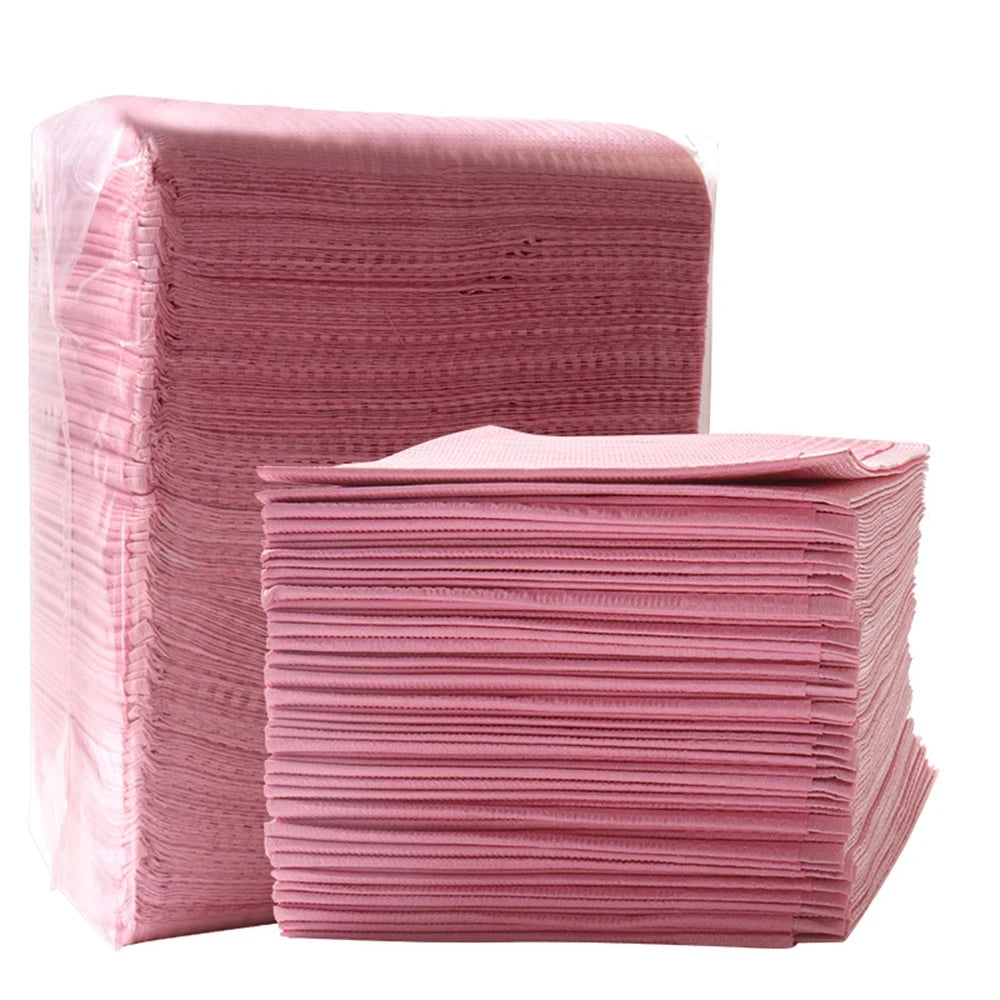 Nova Glam Essentials Disposable Nail Table Mats – 5/20-Pack Waterproof 3-Ply Manicure Paper