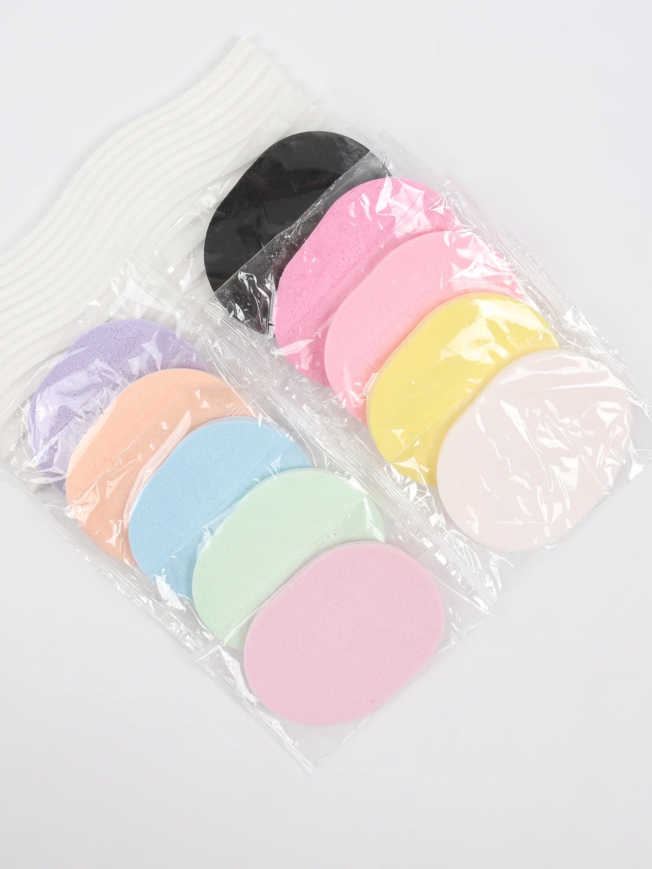 Nova Glam Essentials 10-Pack Reusable Facial Sponges – Colorful Polyurethane Exfoliating Pads for Makeup Removal & Deep Cleansing