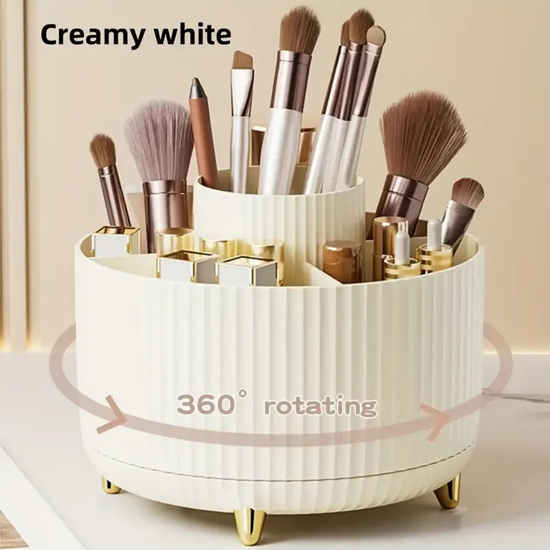 Nova Glam Essentials 360° Rotating Organizer – 5 Compartments in Modern Colors