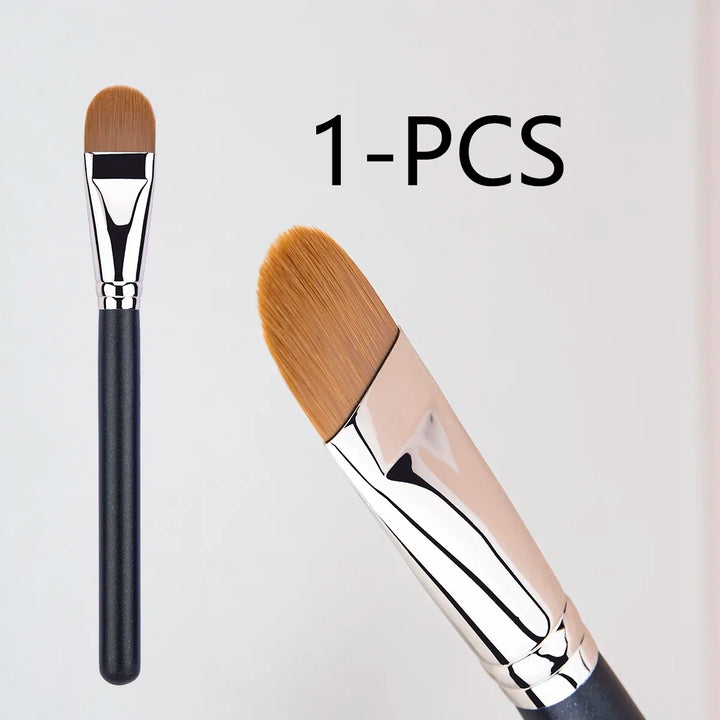 Nova Glam Essentials Ultra-Thin Contour Brush – Precision Flat Foundation & Cream Blending Tool
