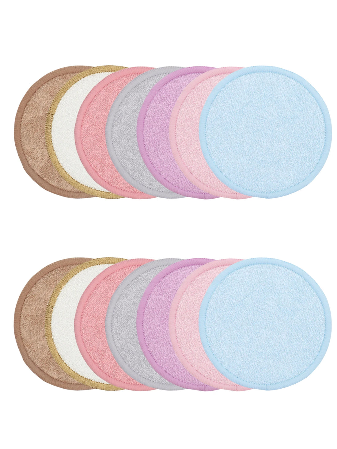 Nova Glam Essentials Bamboo Fiber Makeup Remover Pads – Reusable Eco-Friendly Facial Rounds for Cleanser & Toner