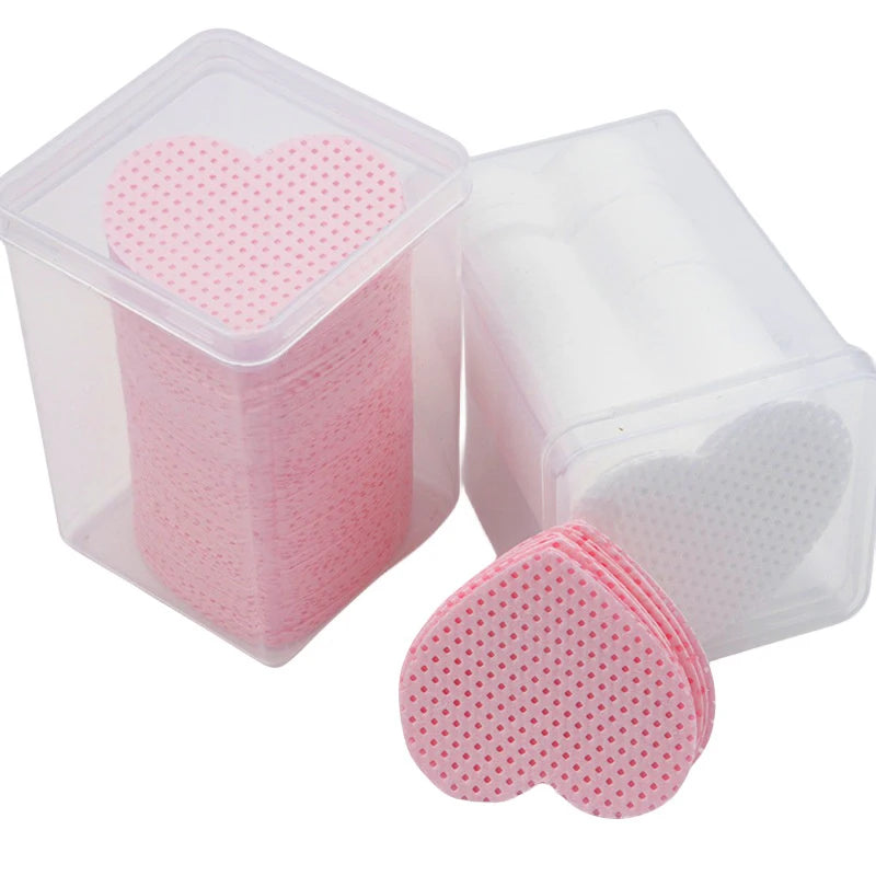 Nova Glam Essentials 200-Pack Lint-Free Eyelash Glue Remover Pads – Non-Woven Precision Cleaners for Glue Nozzles, Lash Grafting & Makeup Tools