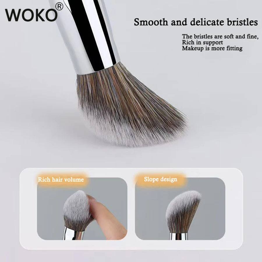 Nova Glam Essentials Cream Blush Brush – Stippling Bristles for Fingertip-Like Blending