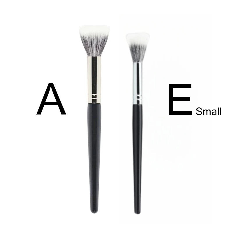 Nova Glam Essentials Dual-Fiber Stippling Brush – Goat & Synthetic Hair for Multi-Use Makeup