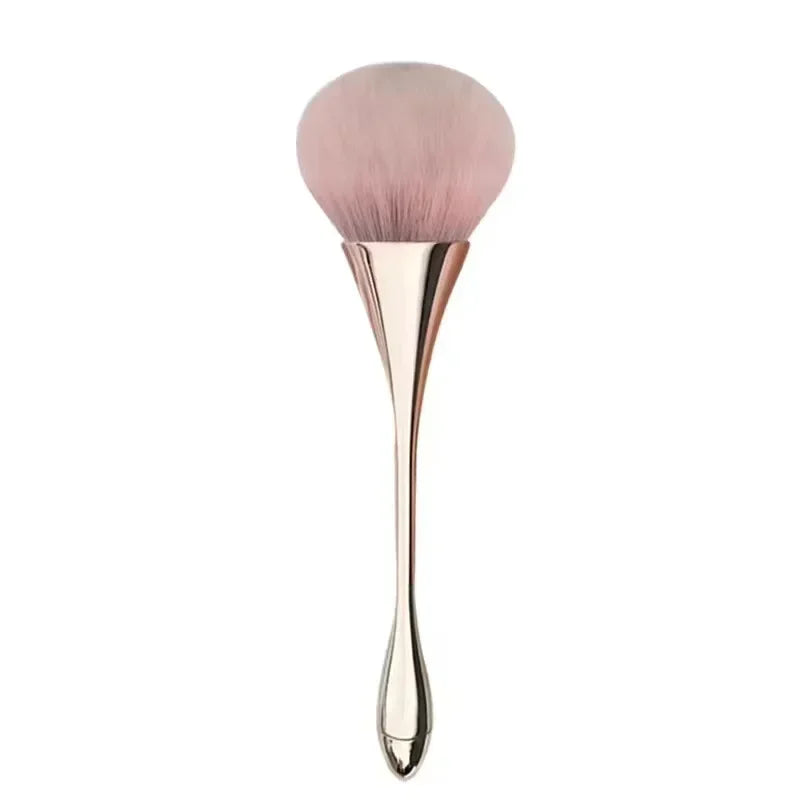 Nova Glam Essentials Loose Powder Brush – Wool Fiber Bristles for Even Application