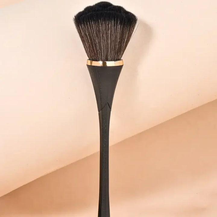 Nova Glam Essentials Professional Rose Powder Blush Brush - Ultra-Soft Natural Bristles for Seamless Blending