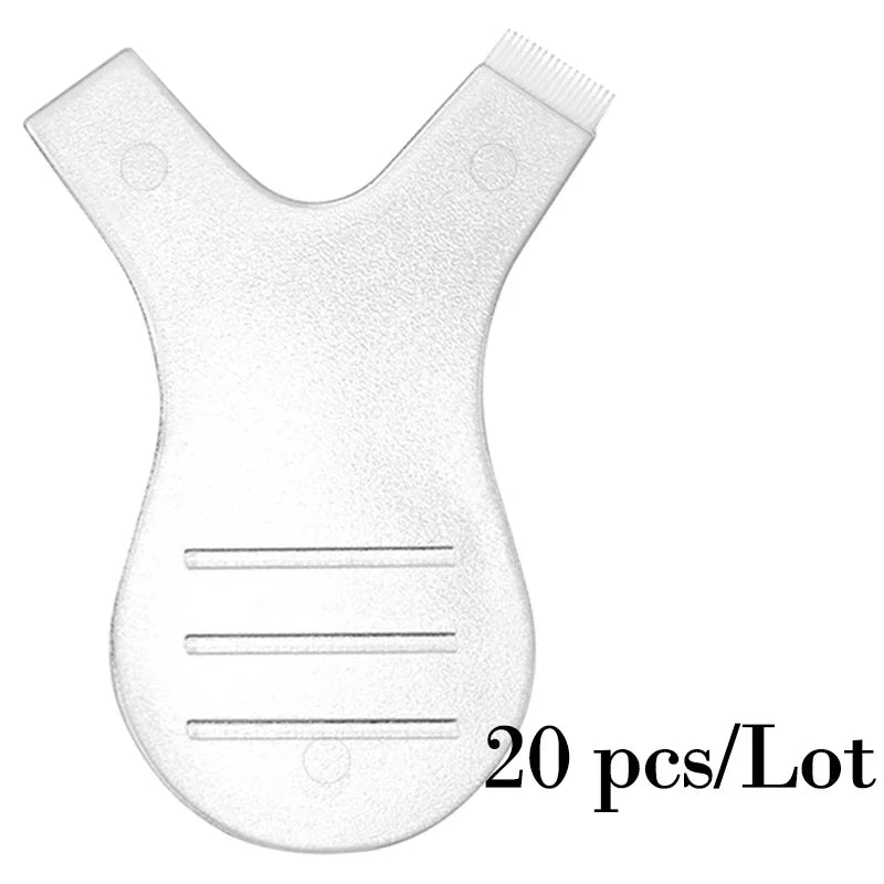 Nova Glam Essentials Reusable Y-Shape Silicone Eyelash Brushes – Professional Lash Extension, Lifting & Perming Tools