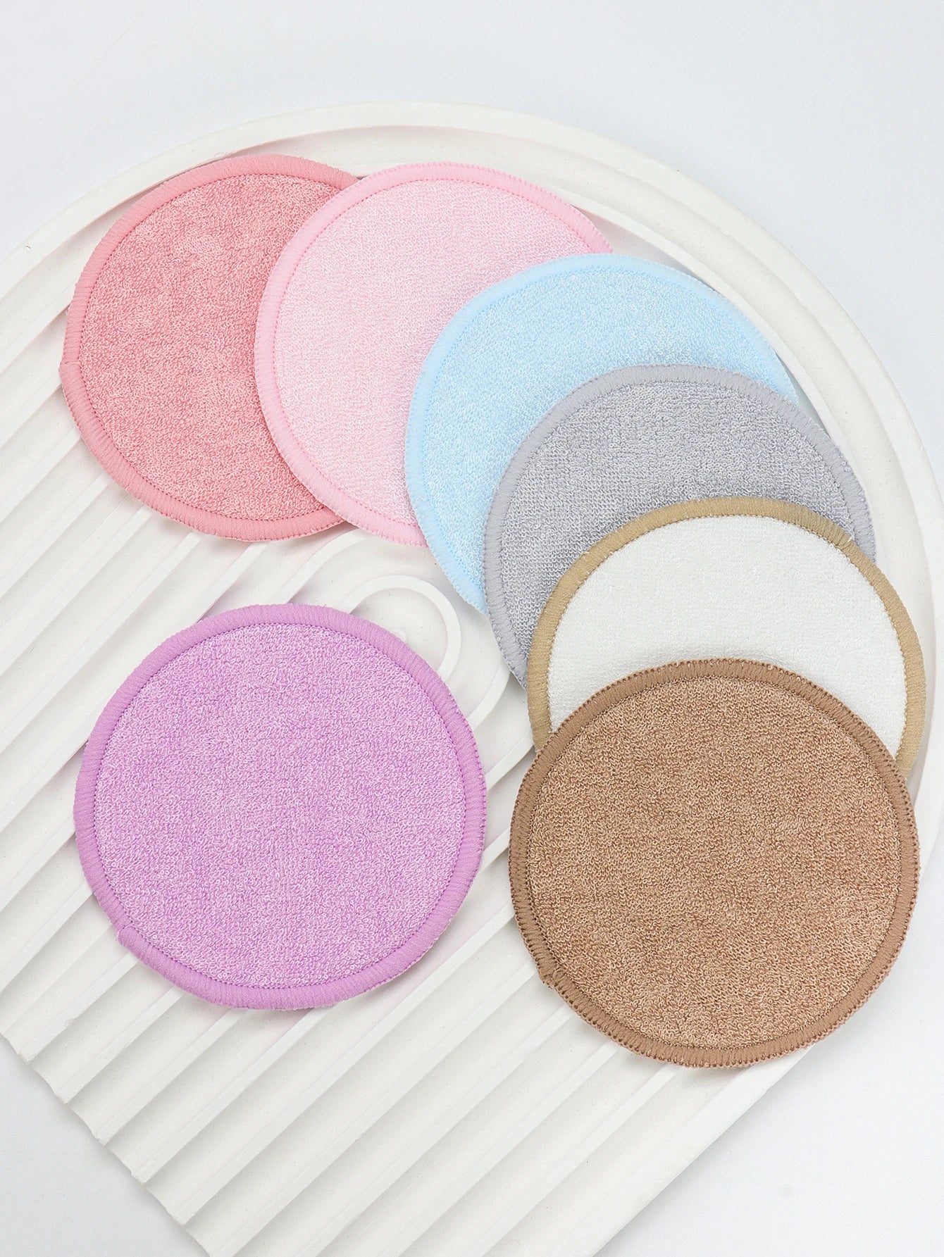 Nova Glam Essentials Bamboo Fiber Makeup Remover Pads – Reusable Eco-Friendly Facial Rounds for Cleanser & Toner