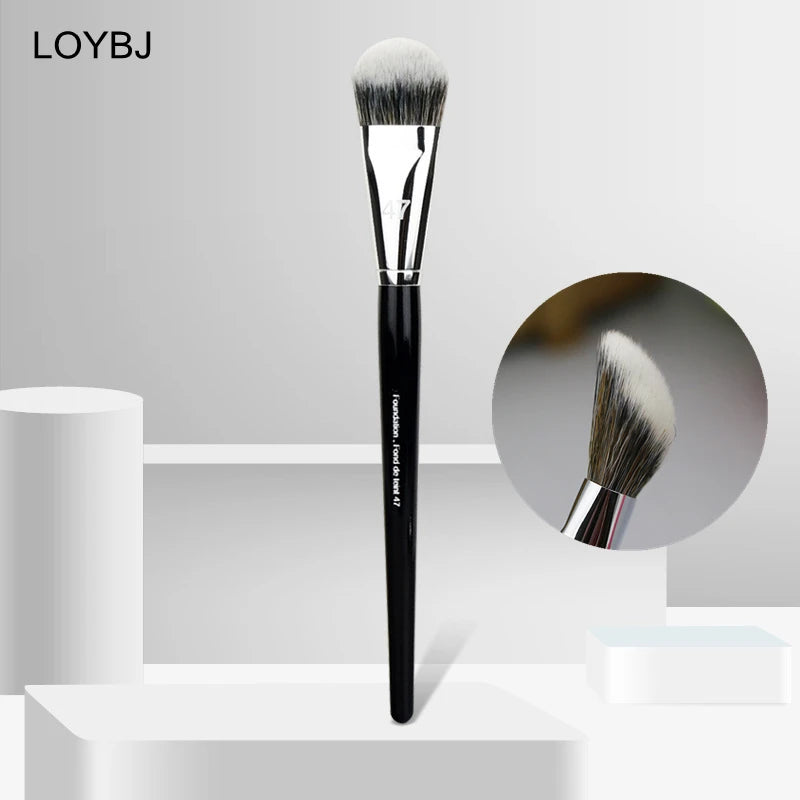 Nova Glam Essentials Broom Head Foundation Brush – Liquid & Concealer Blending Tool