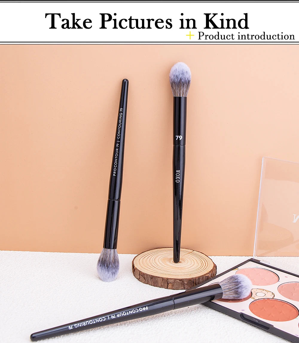 Nova Glam Essentials Tapered Contour Brush – Synthetic Bristles for Precision Sculpting