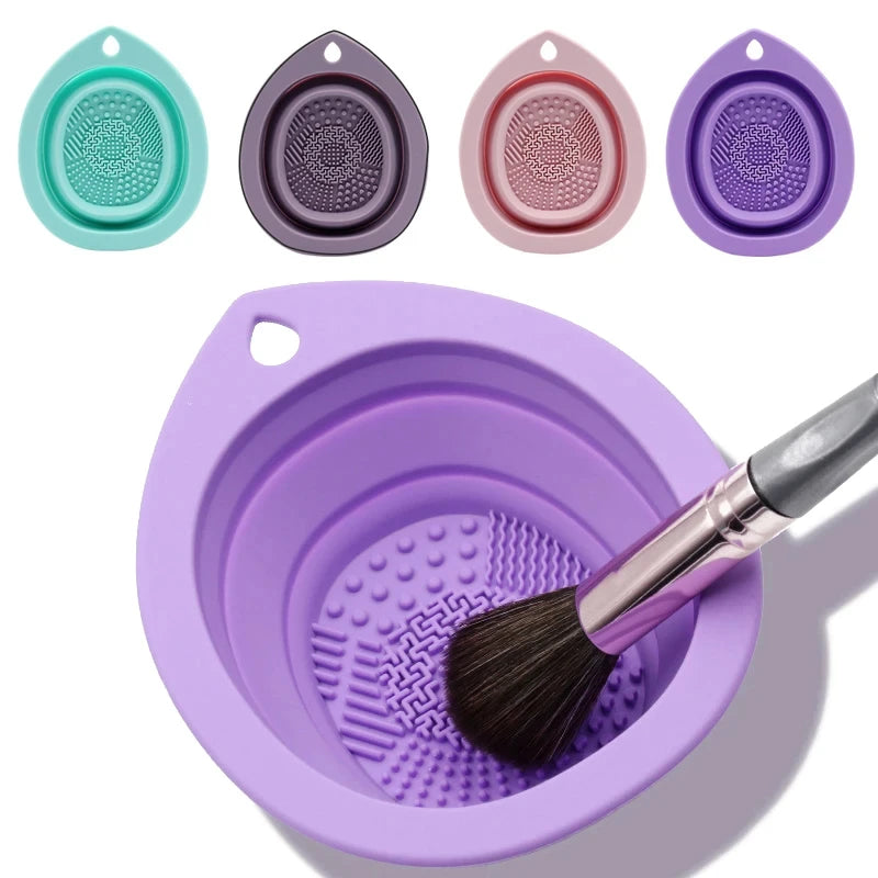 Nova Glam Essentials Foldable Silicone Cleaning Mat – Textured Surface for Brush & Sponge Cleaning