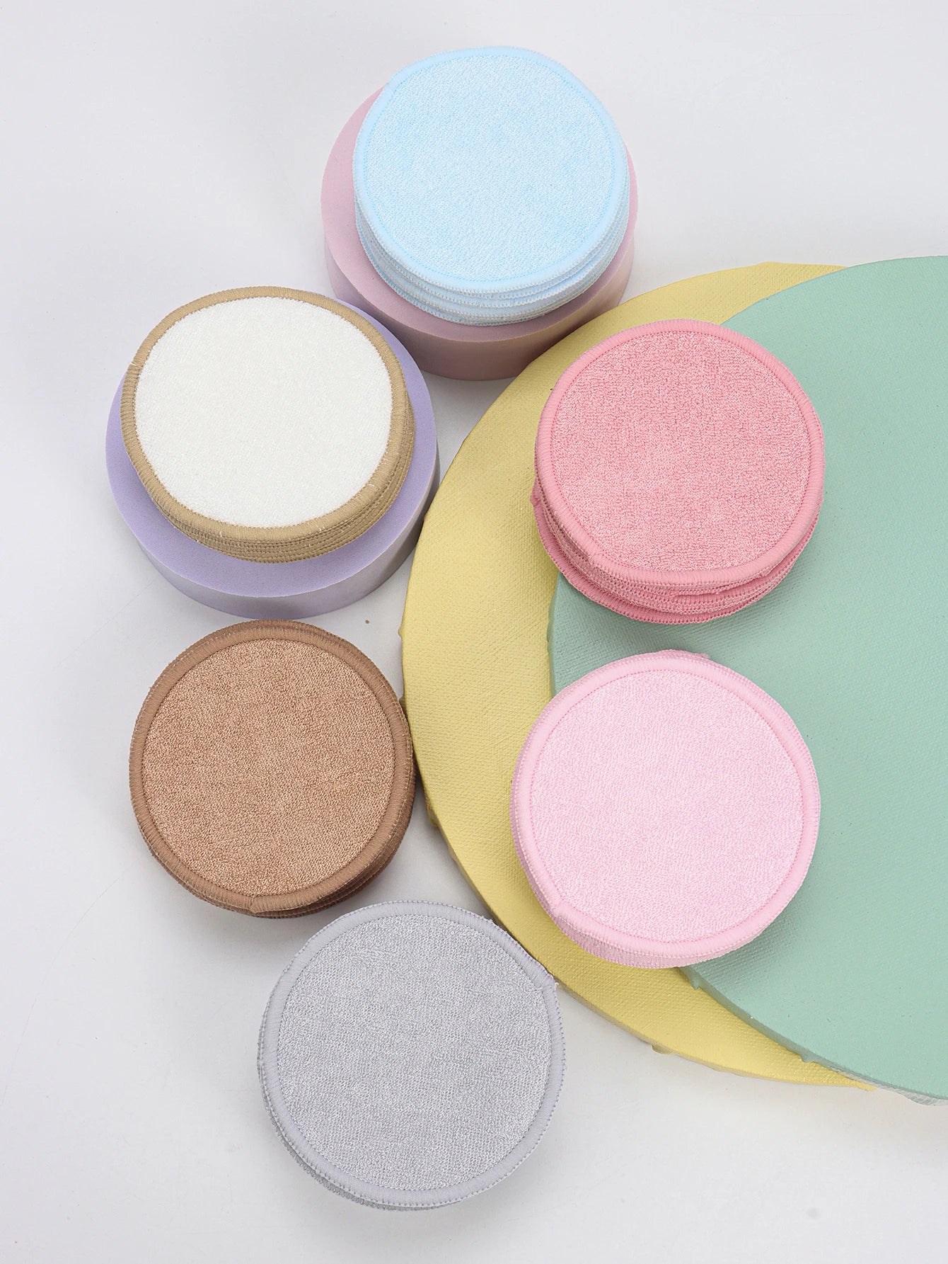 Nova Glam Essentials Bamboo Fiber Makeup Remover Pads – Reusable Eco-Friendly Facial Rounds for Cleanser & Toner