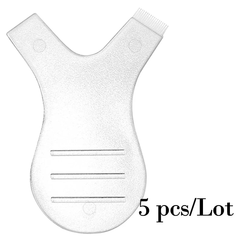 Nova Glam Essentials Reusable Y-Shape Silicone Eyelash Brushes – Professional Lash Extension, Lifting & Perming Tools