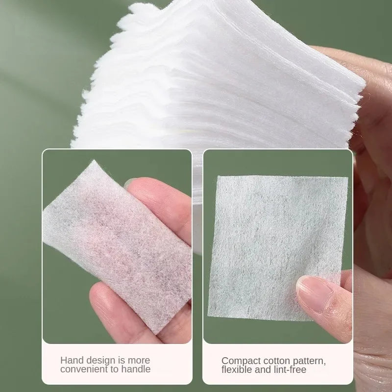 Nova Glam Essentials 500-Pack Plant Fiber Makeup Cotton Pads – Biodegradable Soft Facial Pads for Toner, Makeup Removal & Mask Application