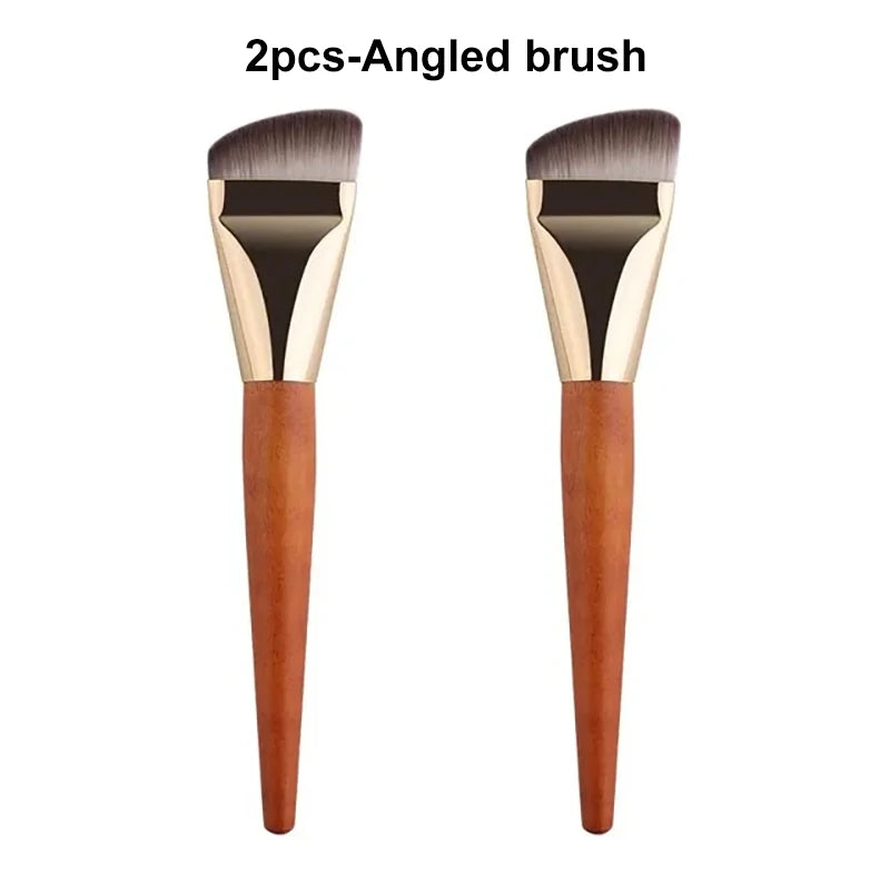 Nova Glam Essentials Ultra-Thin Contour Brush – Flat Foundation & Cream Blending Tool