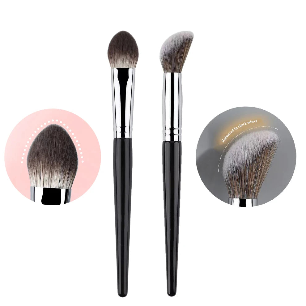 Nova Glam Essentials Cream Blush Brush – Stippling Bristles for Fingertip-Like Blending