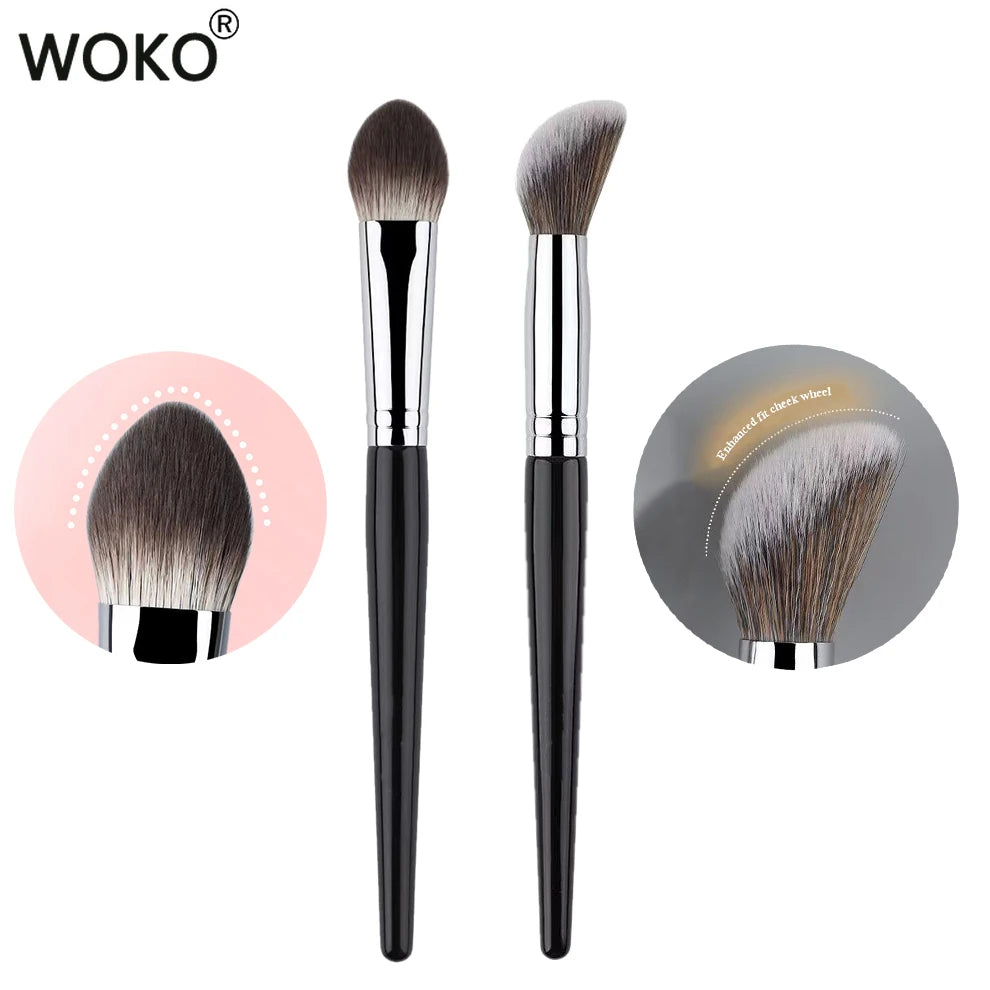 Nova Glam Essentials Cream Blush Brush – Stippling Bristles for Fingertip-Like Blending