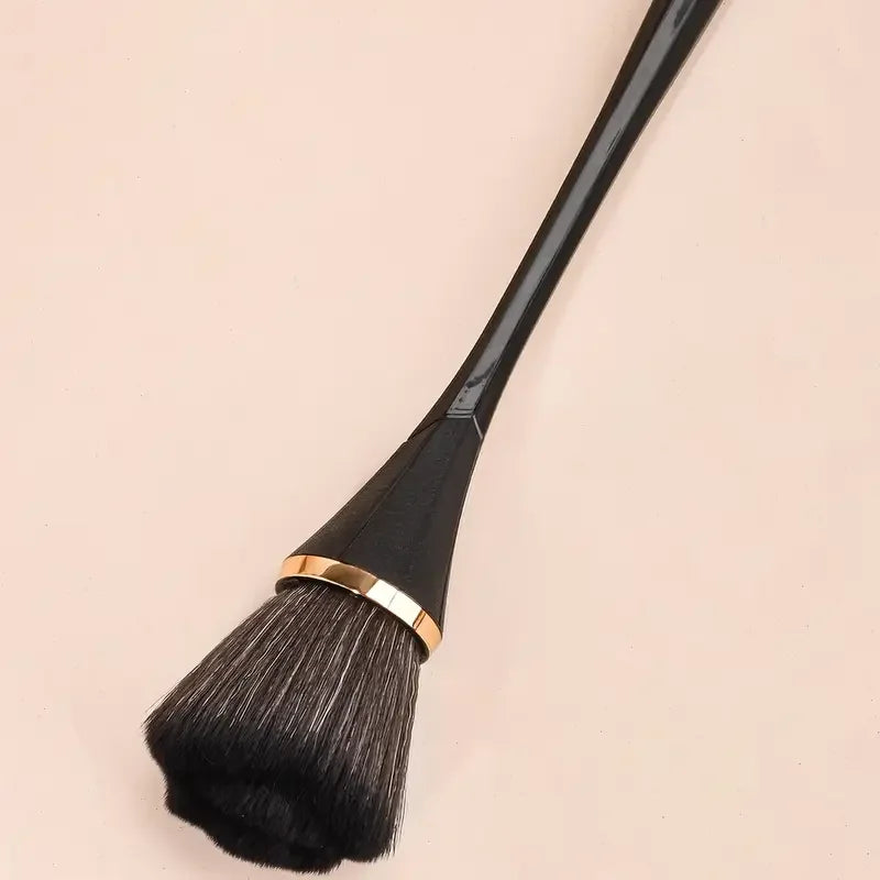 Nova Glam Essentials Professional Rose Powder Blush Brush - Ultra-Soft Natural Bristles for Seamless Blending