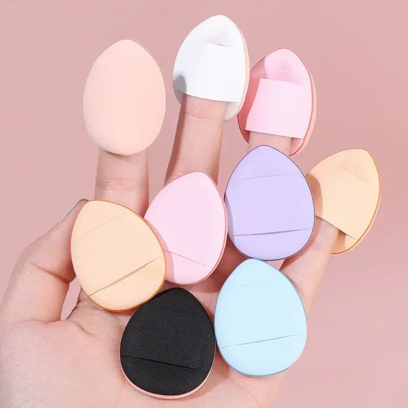“Nova Glam Essentials 10-Piece Mini Finger Puff Set – Hydrophilic Sponges with Storage Box