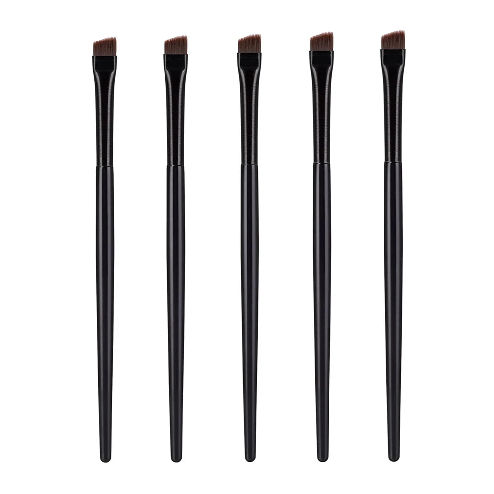 Nova Glam Essentials Angled Brow & Eyeliner Brushes – 5/10/20/50pcs Bulk Set