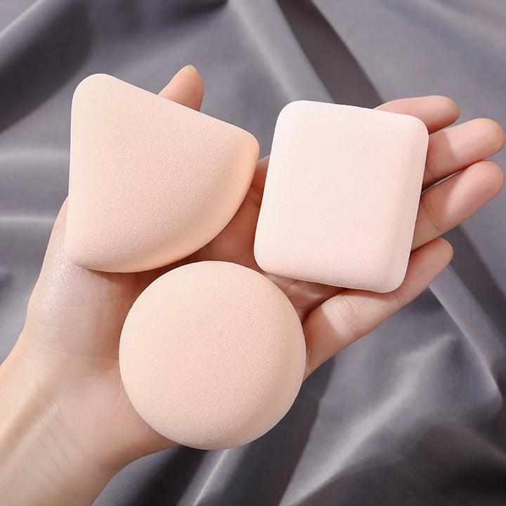 Nova Glam Essentials 3-Piece Makeup Puff Set – Hydrophilic Polyurethane Sponges for Wet/Dry Application