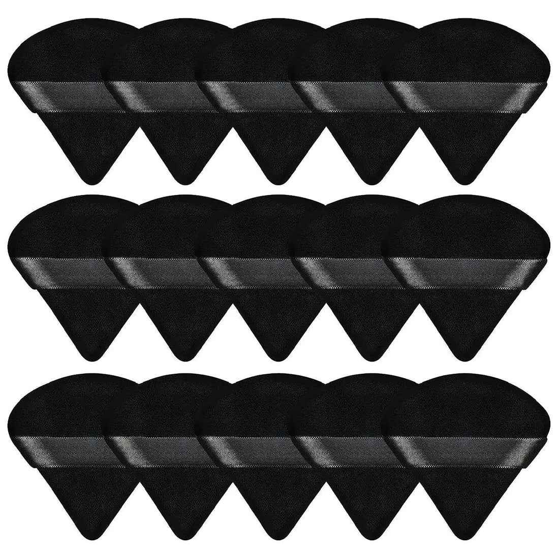 Nova Glam Essentials 15-Piece Cosmetic Puff Set – Korean Beauty Sponges & Powder Puffs