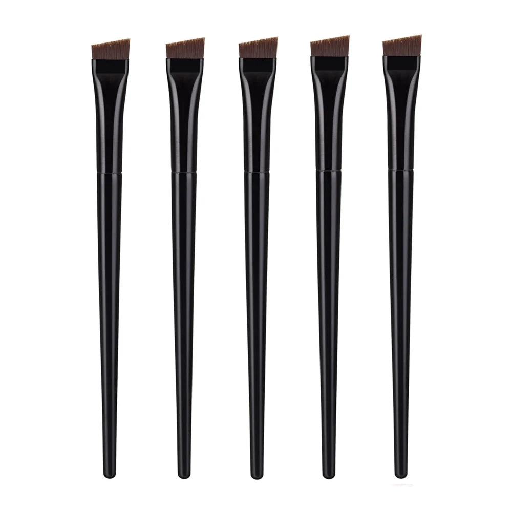 Nova Glam Essentials Angled Brow & Eyeliner Brushes – 5/10/20/50pcs Bulk Set