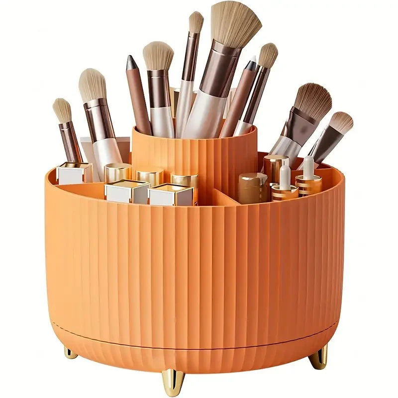 Nova Glam Essentials 360° Rotating Organizer – 5 Compartments in Modern Colors