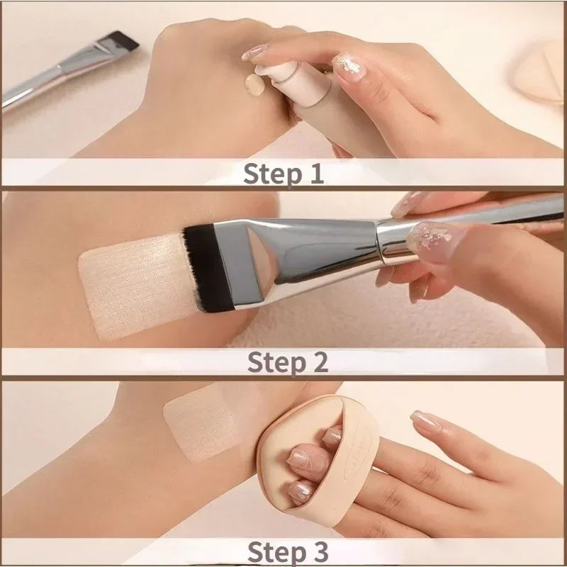 Nova Glam Essentials Ultra Thin Contour Brush – Precise Foundation & Cream Blending Tool