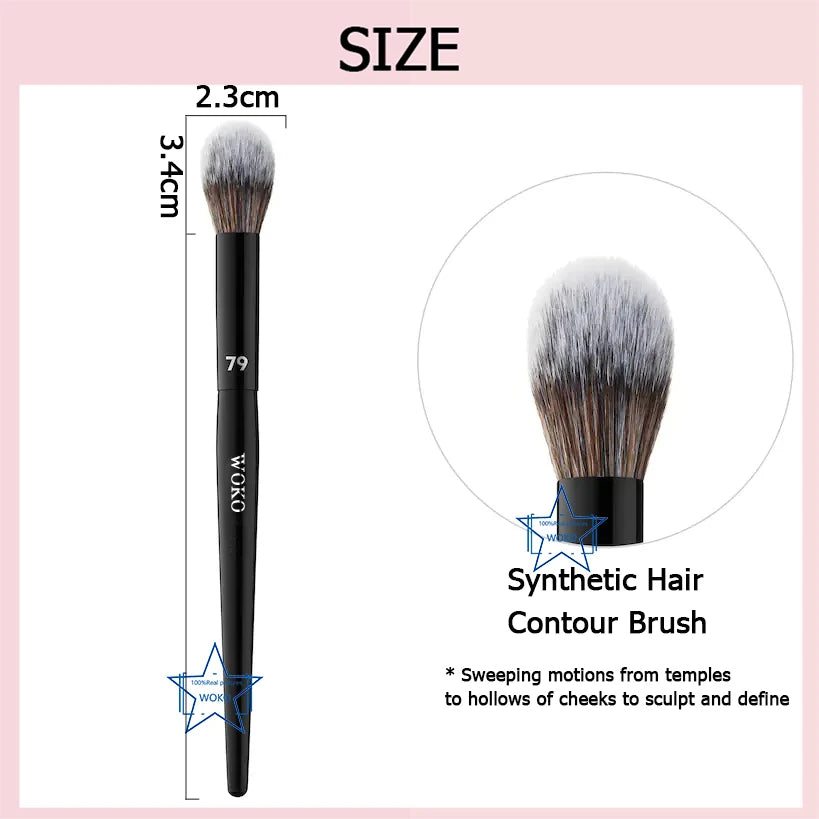 Nova Glam Essentials Tapered Contour Brush – Synthetic Bristles for Precision Sculpting