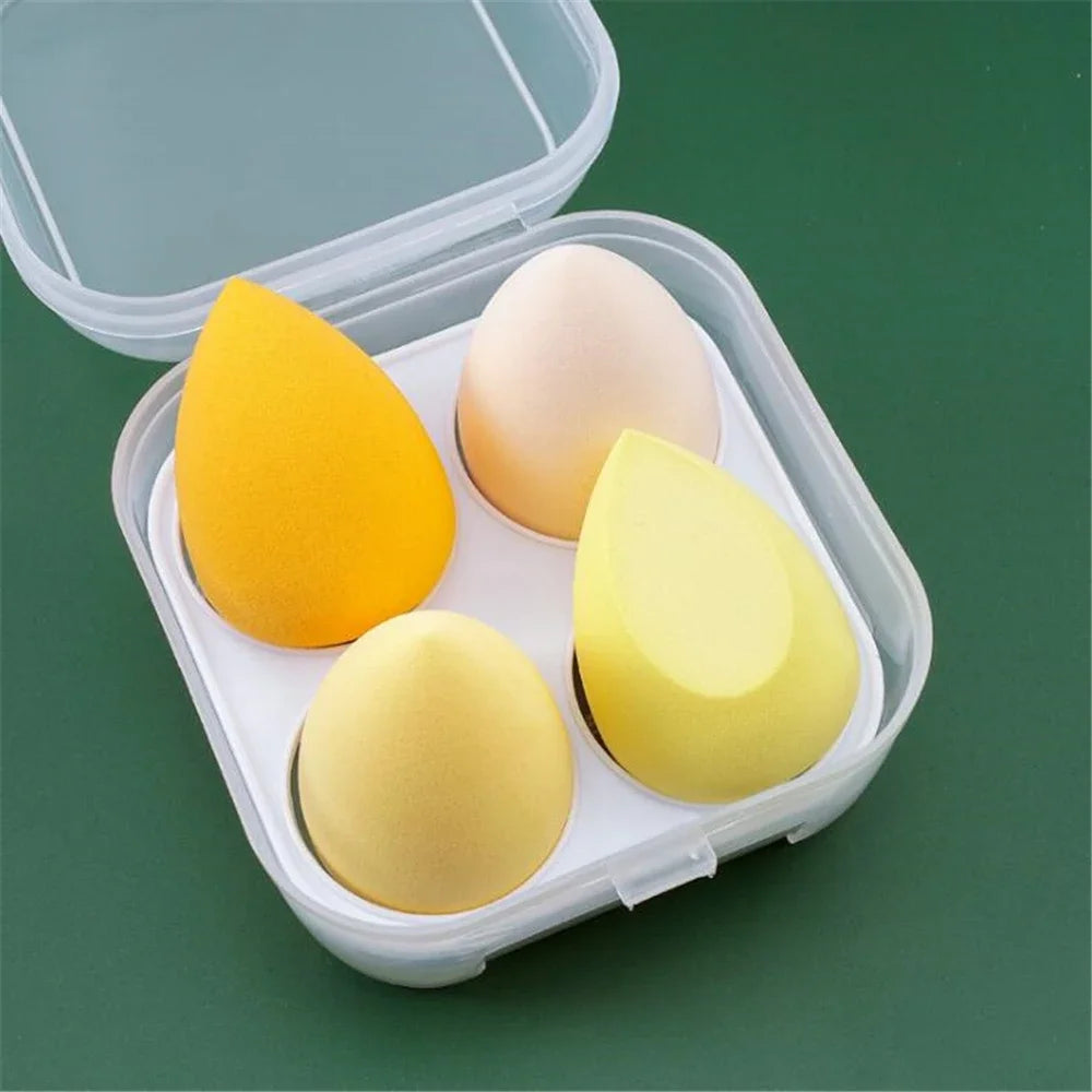 Nova Glam Essentials 8-Piece Latex Makeup Sponge Set – Purple Beauty Egg Blenders & Mini Puffs