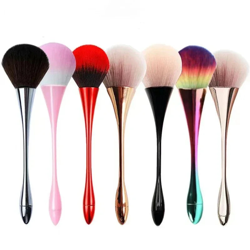 Nova Glam Essentials Loose Powder Brush – Wool Fiber Bristles for Even Application