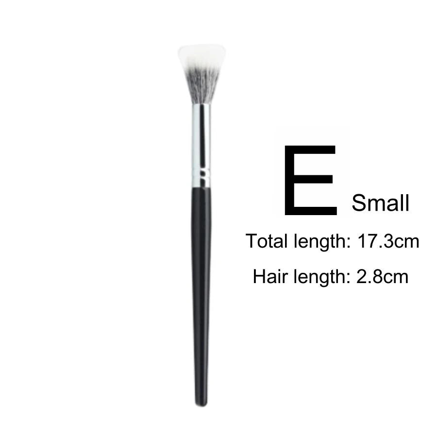 Nova Glam Essentials Dual-Fiber Stippling Brush – Goat & Synthetic Hair for Multi-Use Makeup